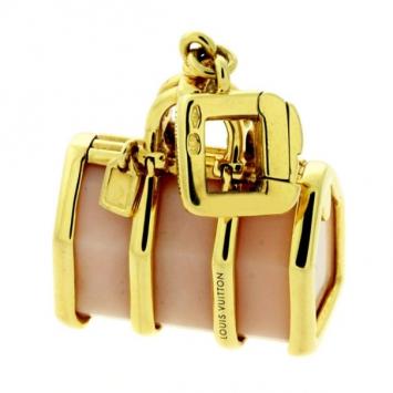 Louis Vuitton Keepall 18k Yellow Gold Charm Pendant