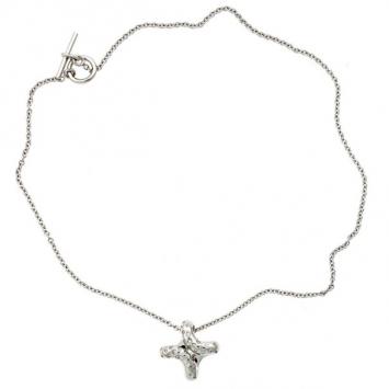 Hermes 18 K White Gold Diamond Necklace