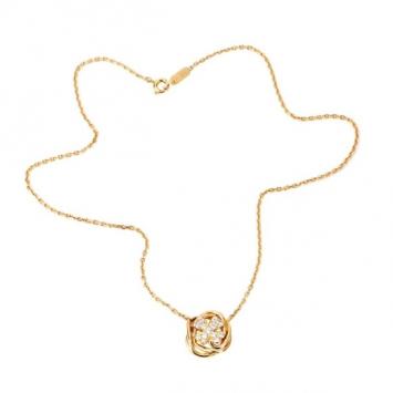 Chanel Diamond 18 K Yellow Gold Necklace