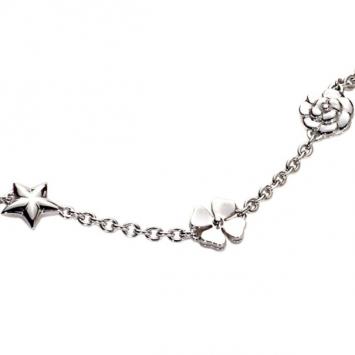 Chanel Camelia 18 K White Gold Bracelet