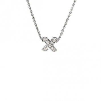 Tiffany & Co. 18 K White Gold Diamond Necklace