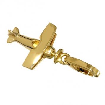 Cartier 18 K Yellow Gold Airplane Charm Pendant