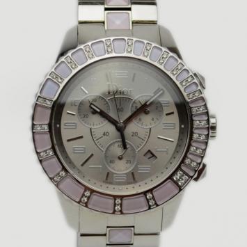 Dior Christal Purple Diamond & Sapphire Ladies Watch 38 MM