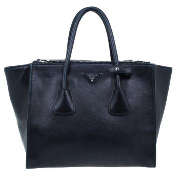 Prada Black Winged Tote
