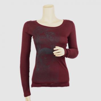 Christian Dior Burgundy Long Sleeve T-Shirt Size S
