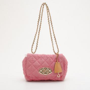 Mulberry Pink Lily Quilted Bag