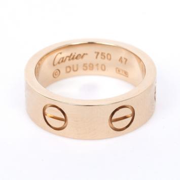 Cartier Love 18 K Yellow Gold Ring Size 47