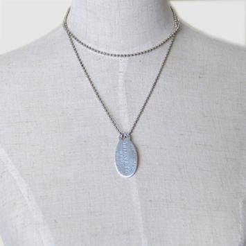 Tiffany & Co. Silver Return To Tiffany Oval Tag Pendant