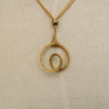 Damiani Diamonds and Yellow Gold Necklace