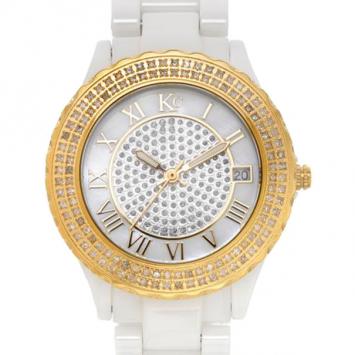 KC Diamond Gold Ceramic Ladies Wristwatch