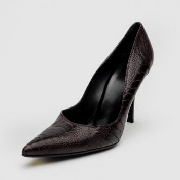 Gucci Purple Ostrich Claw Pointed Toe Pumps Size 41