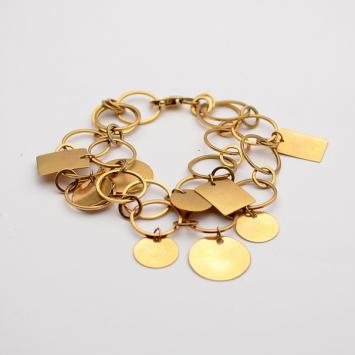 Alfieri & St. John 18K Charms Bracelet With Round Chain Link