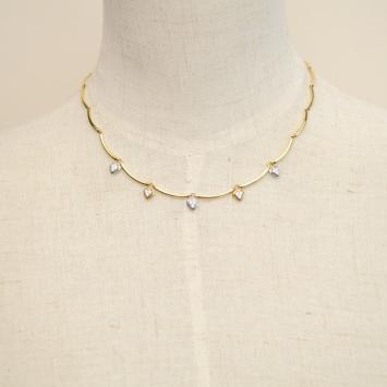 Salvini Yellow and White Gold Diamond Heart Necklace