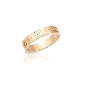 Gucci Icon Thin 18KT Rose Gold Band Size 52