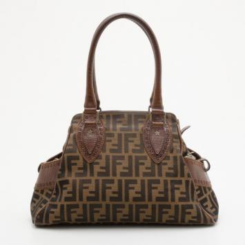 Fendi Brown Zucca Du Jour Handbag