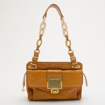 Balenciaga Brown Leather Cherche Midi Bag