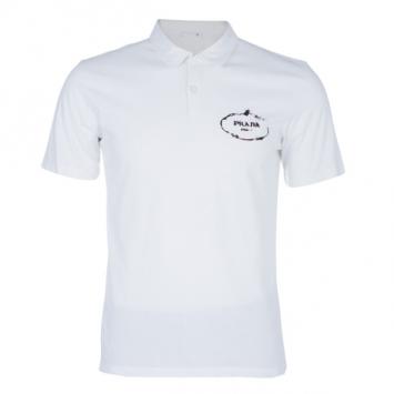 Pre Owned Prada Men's White Polo Shirt XL