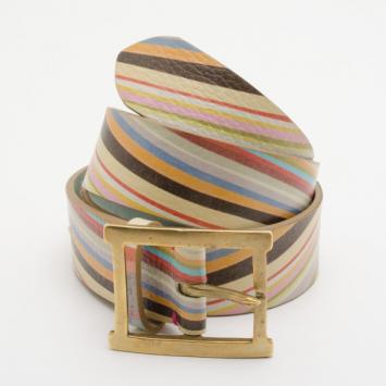 Paul Smith Multicolour Swirl Print Belt