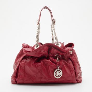 Christian Dior Red Leather Le Trente Shoulder Bag