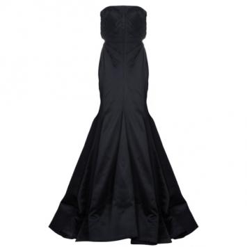 Roberto Cavalli Black Silk Evening Gown M