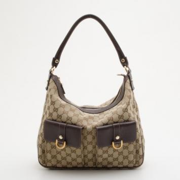 Gucci Abbey GG Monogram Multi-Pocket Hobo