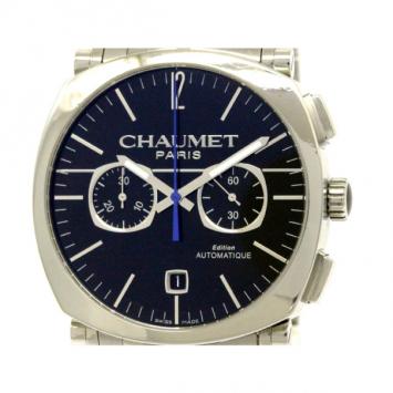 Pre Owned Chaumet Navy Stainless Steel Dandy Chronograph Men's Wristwatch 40MM