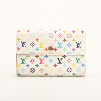 Louis Vuitton White Multicolore Alexandra Wallet