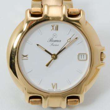 Rama Swiss Watch Gold Plated Unisex Wristwatch