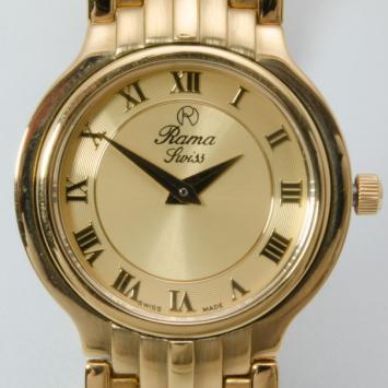 Rama Swiss Watch Gold Plated Ladies Wristwatch