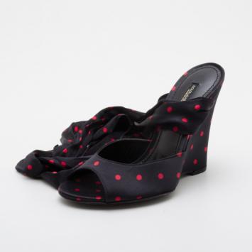 Dolce and Gabbana Polka Dot Wedges Size 36
