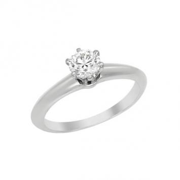 Tiffany & Co. Diamond Platinum Ring Size 45