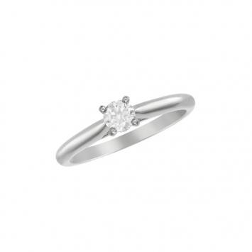 Cartier 0.18 ct G - VVS2 Diamond Platinum Ring Size 47