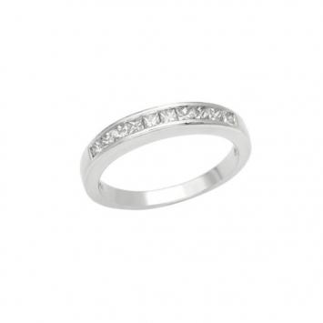 Tiffany & Co. Platinum & Diamond Wedding Band Size 50.5