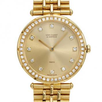 Van Cleef & Arpels Diamond 18K Gold Watch