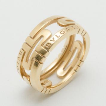 Bvlgari Parentesi 18K Yellow Gold Ring Size 54