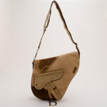 Dior Calf Hair Saddle Messenger Bag