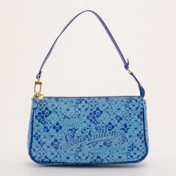 Louis Vuitton Blue 'Cosmic Blossom' Pochette