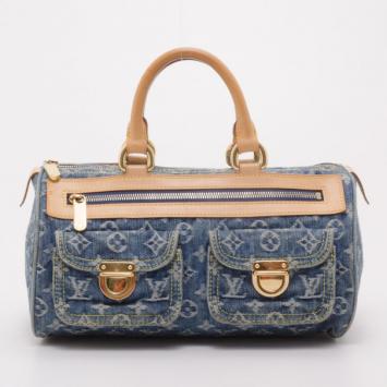 Louis Vuitton Monogram Denim Neo Speedy Satchel