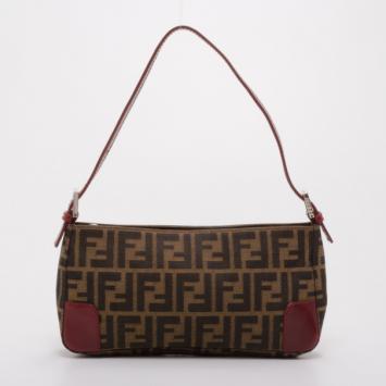Fendi Tobacco Zucca Small Shoulder Bag