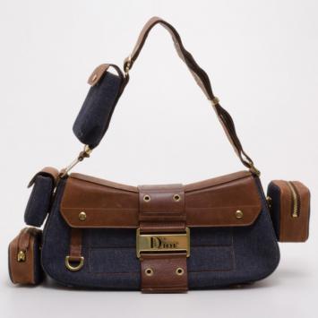 Dior Denim Street Chic Shoulder Bag