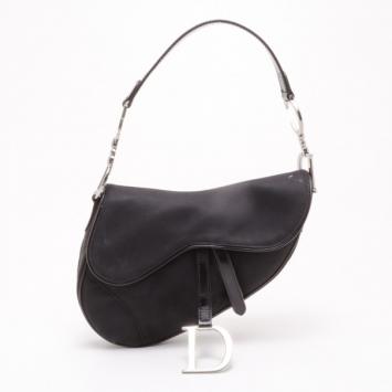 Dior Black Saddle Bag