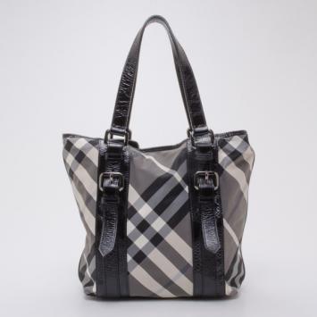 Burberry Lowry Check Tote and Wallet