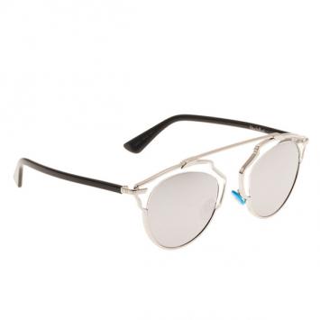 Dior Silver So Real Round Sunglasses