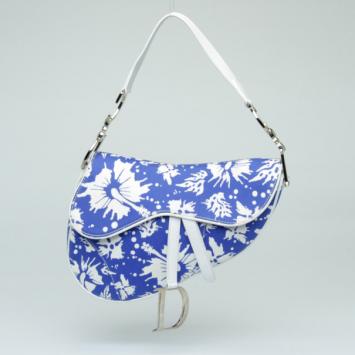 Dior Flower Print Saddle Bag