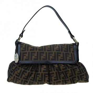 Fendi Brown Zucca Canvas Chef Shoulder Bag