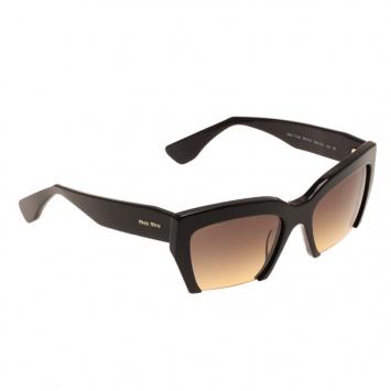 Miu Miu Black Rectangle Sunglasses