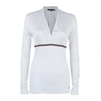 Gucci White Long Sleeve Top M