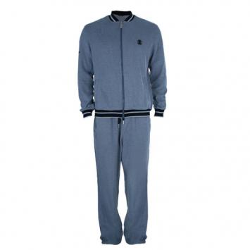 Pre Owned Roberto Cavalli Grey Logo Men's Track Suit L
