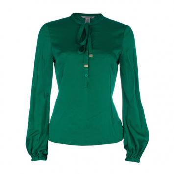 Diane von Furstenberg Whitman Stretch Silk Top S