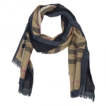 Burberry Novacheck Modal and Cashmere Brown Stole